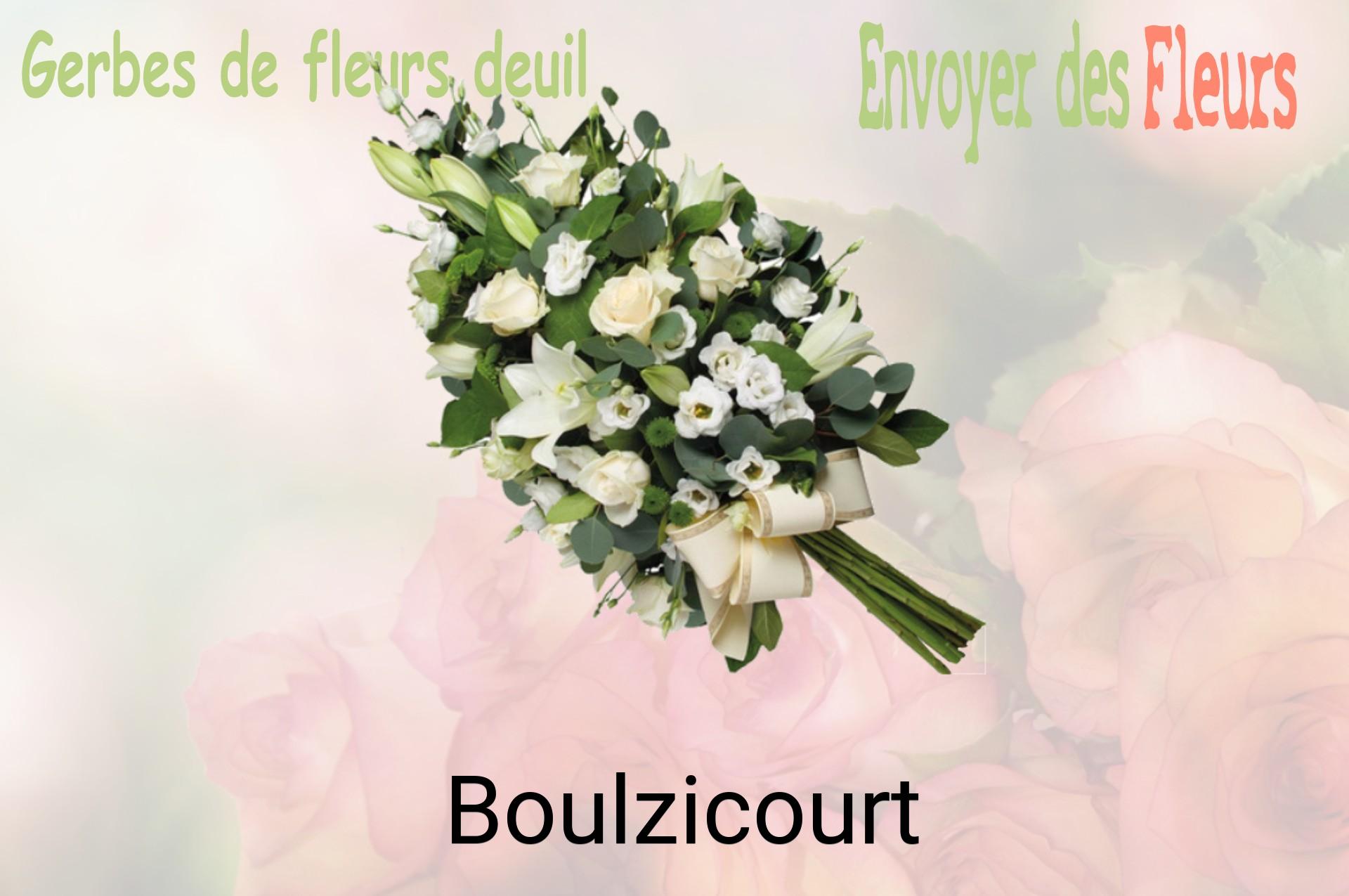 Gerbe de fleurs de deuil livrée à Boulzicourt